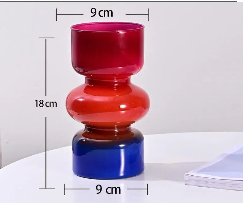 DecorBites™ Retro Glass Vase for DIY Flower Arrangements