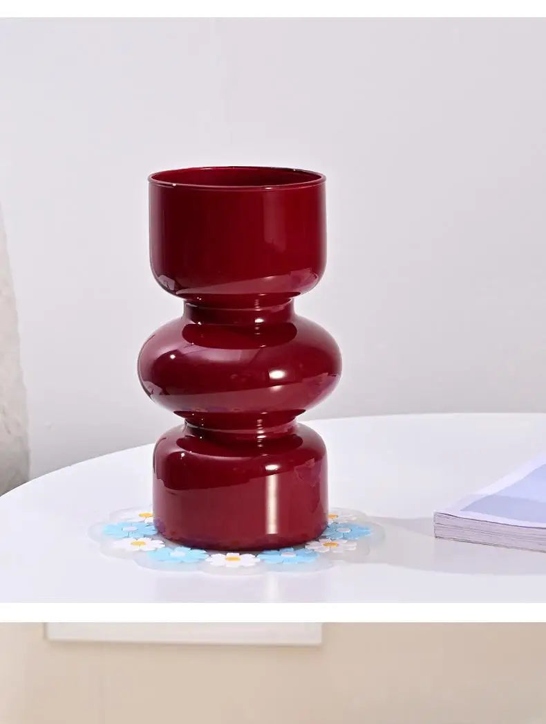 DecorBites™ Retro Glass Vase for DIY Flower Arrangements