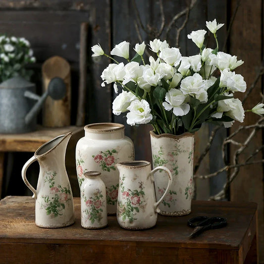 DecorBites™ Retro Nordic Ceramic Vases for Home Decor