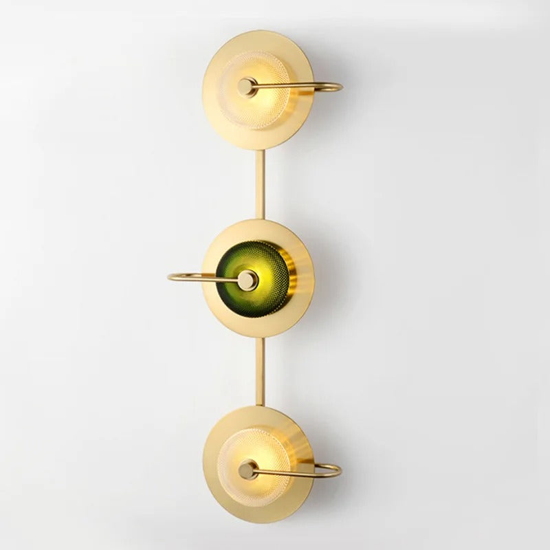 DecorBites™ Scandinavian Brass Wall Sconce