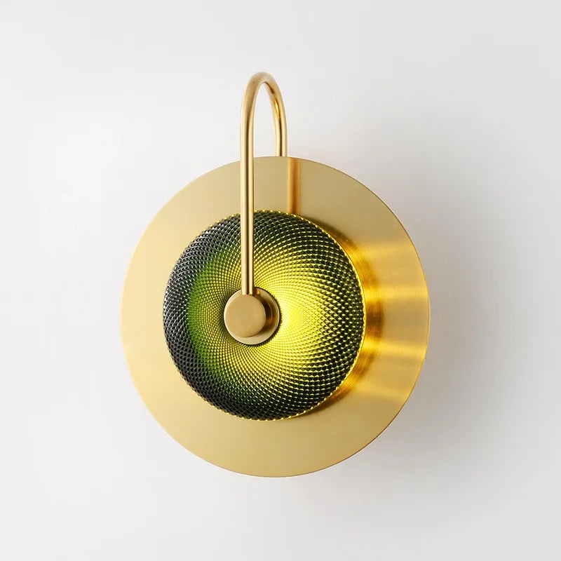 DecorBites™ Scandinavian Brass Wall Sconce