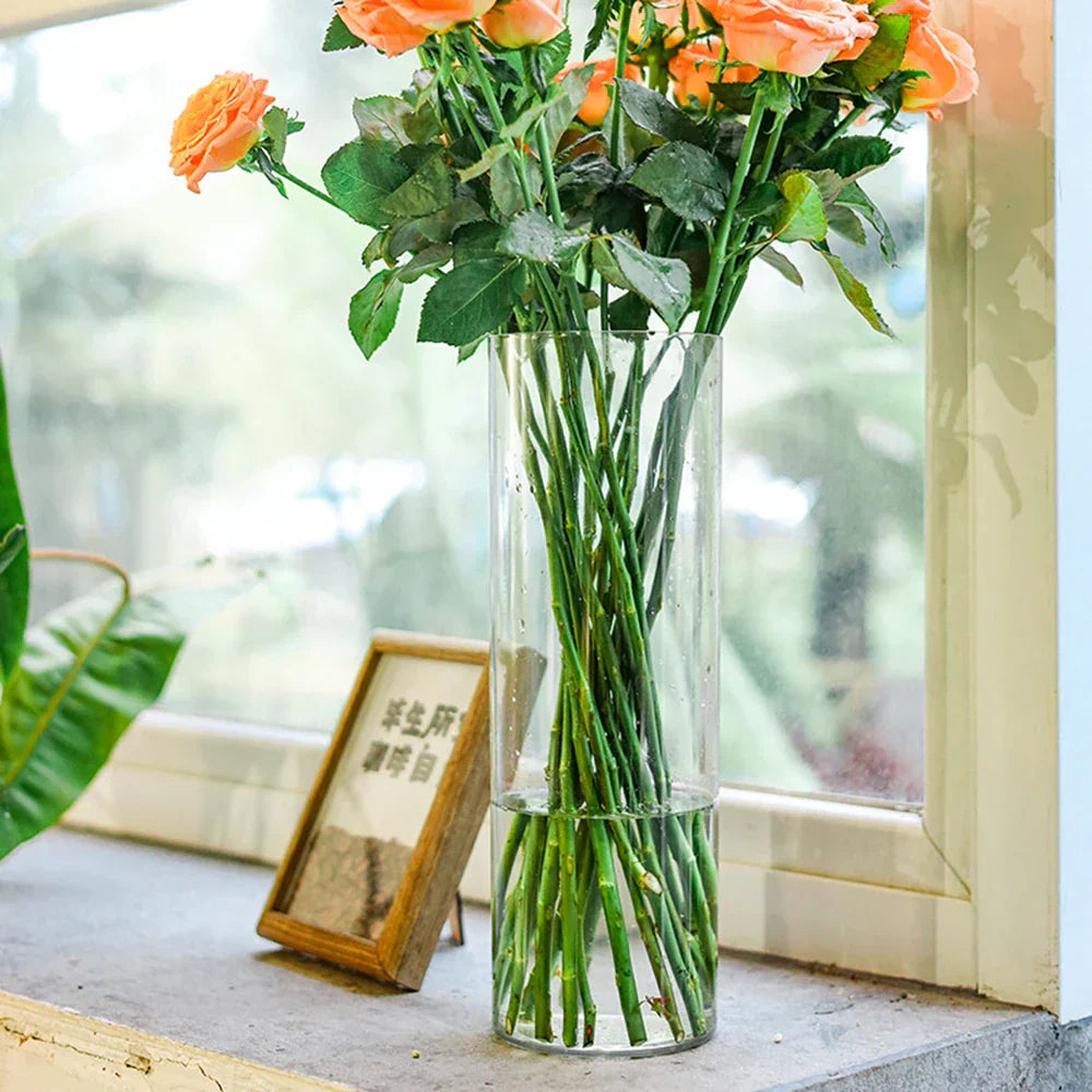 DecorBites™ Shatterproof Clear Acrylic Cylinder Vase