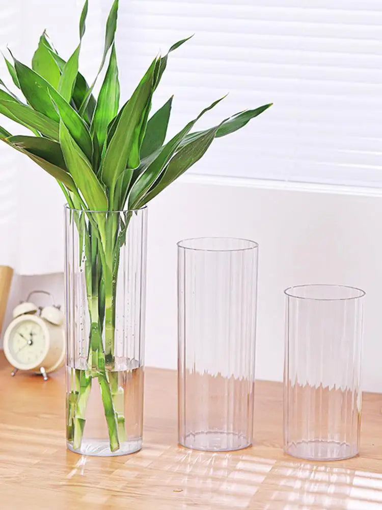 DecorBites™ Shatterproof Clear Acrylic Flower Vase