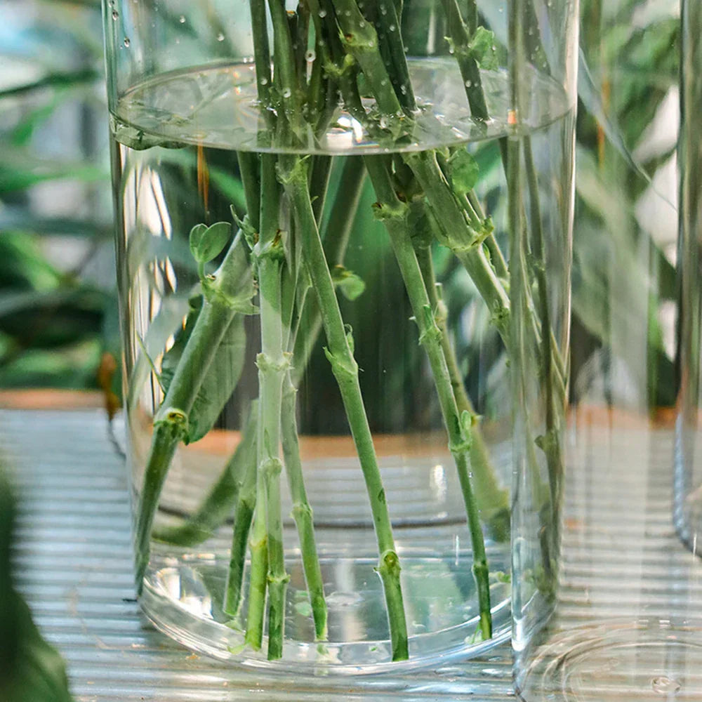 DecorBites™ Shatterproof Tall Transparent Acrylic Flower Vase