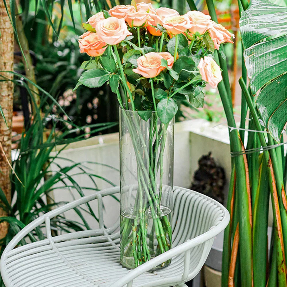 DecorBites™ Shatterproof Tall Transparent Acrylic Flower Vase