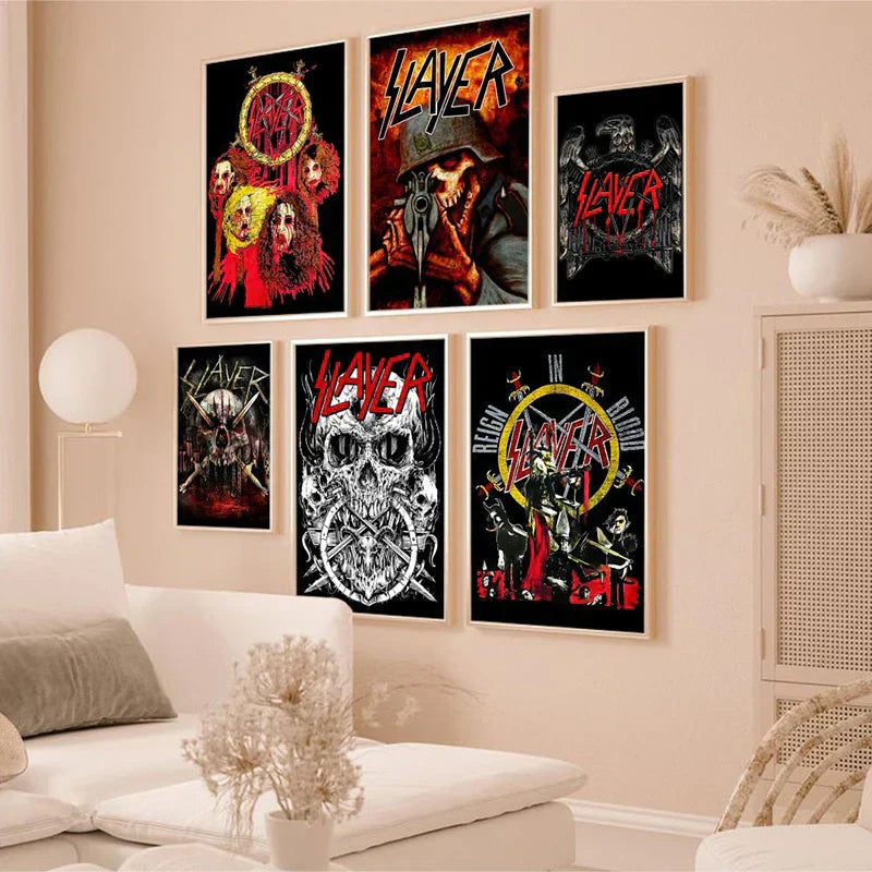 DecorBites™ Slayer Heavy Metal Band Album Poster Canvas Art