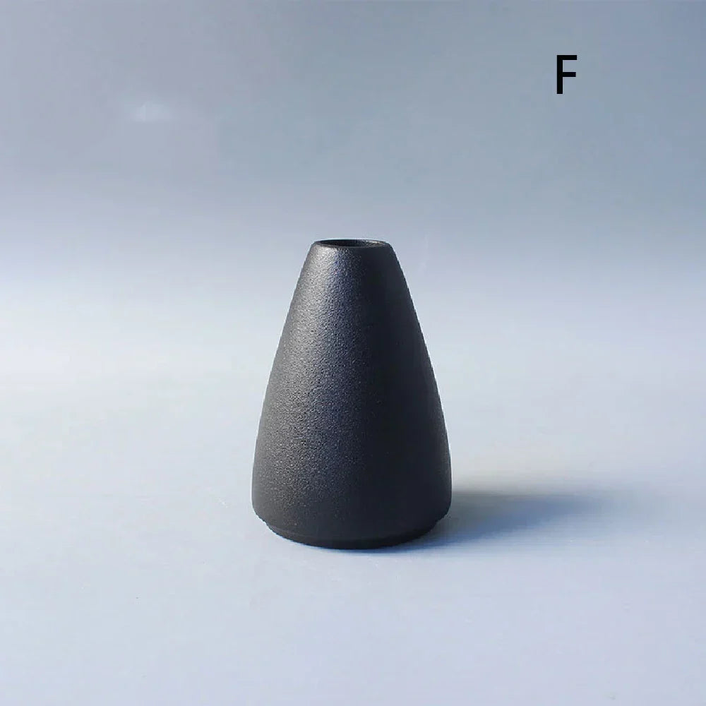 DecorBites™ Small Ceramic Vase - Elegant Japanese Home Decor