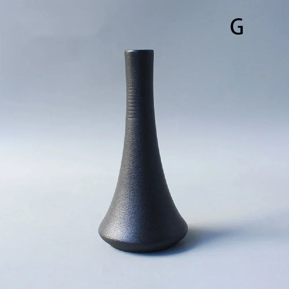 DecorBites™ Small Ceramic Vase - Elegant Japanese Home Decor