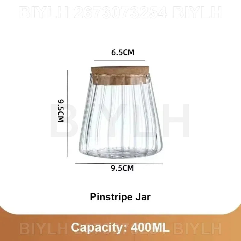 DecorBites™ Small Transparent Glass Vase for Home Decor