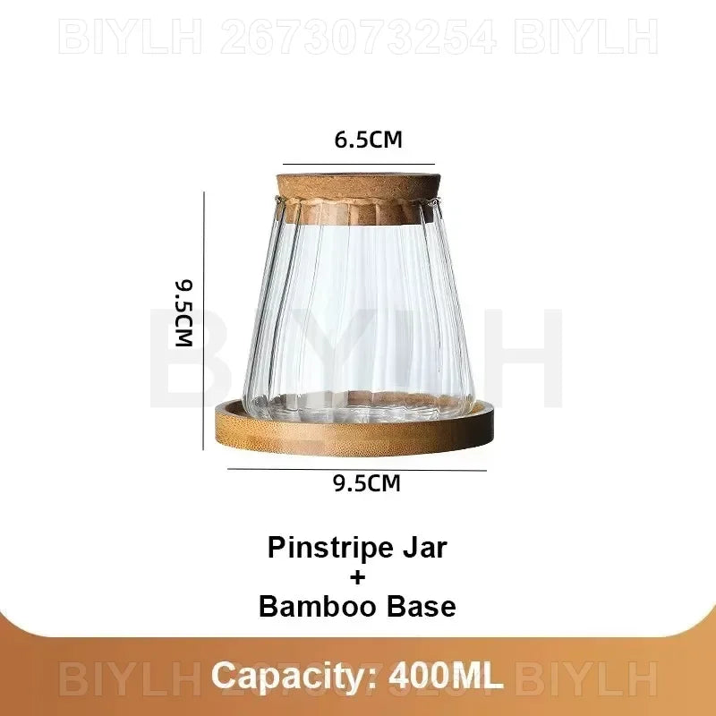 DecorBites™ Small Transparent Glass Vase for Home Decor