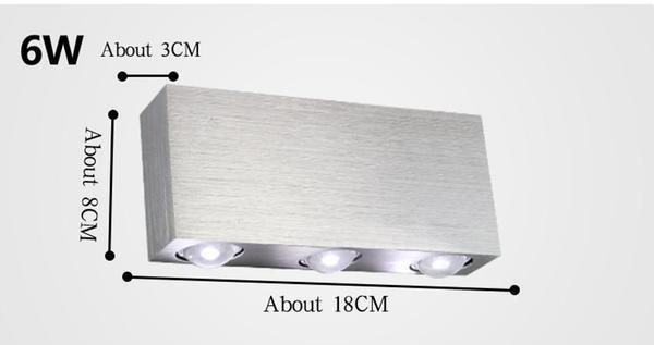 DecorBites™ Sphera Modern LED Cube Box Wall Sconces
