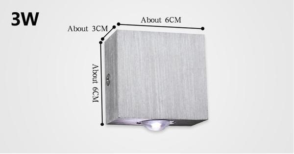 DecorBites™ Sphera Modern LED Cube Box Wall Sconces