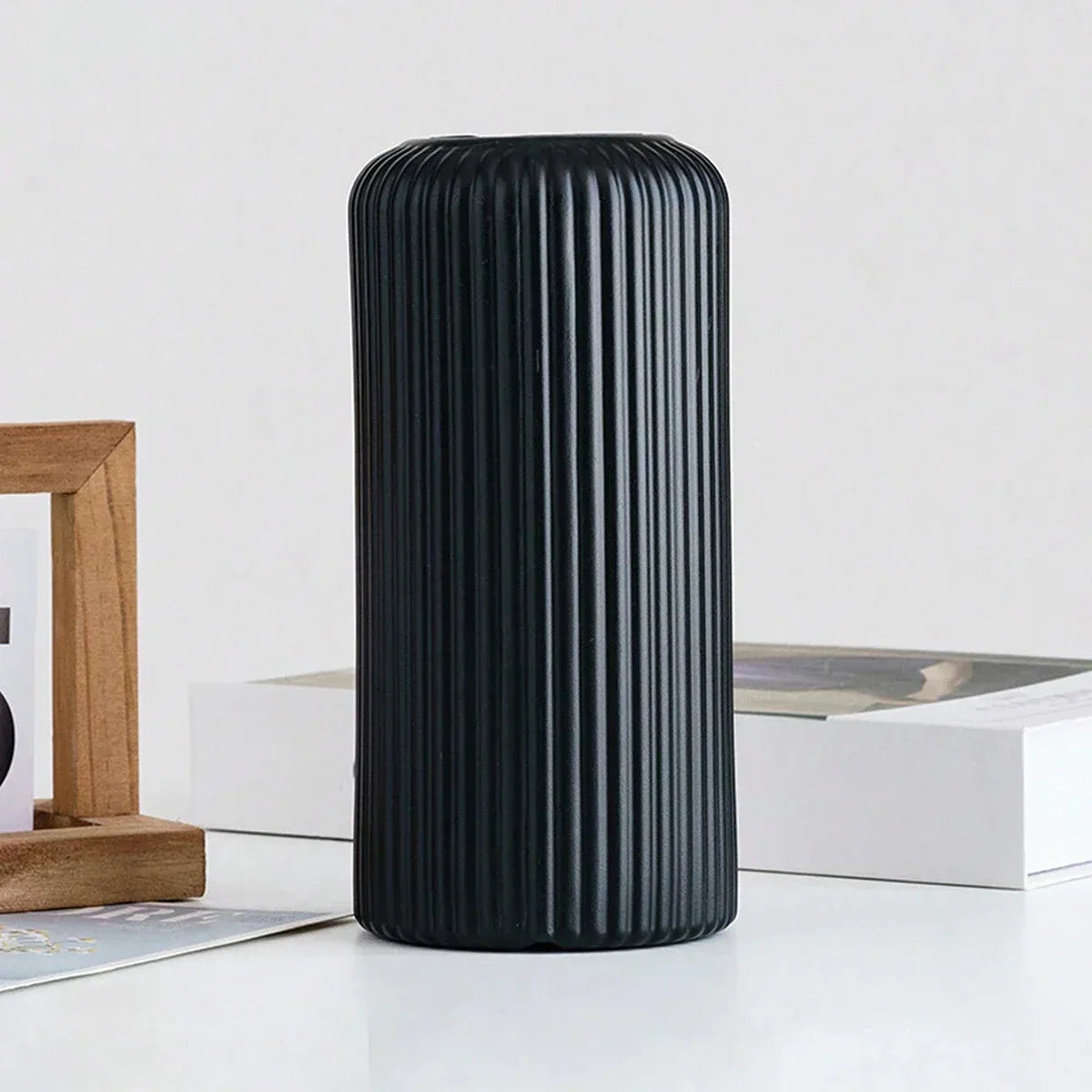 DecorBites™ Striped Plastic Vase for Flowers