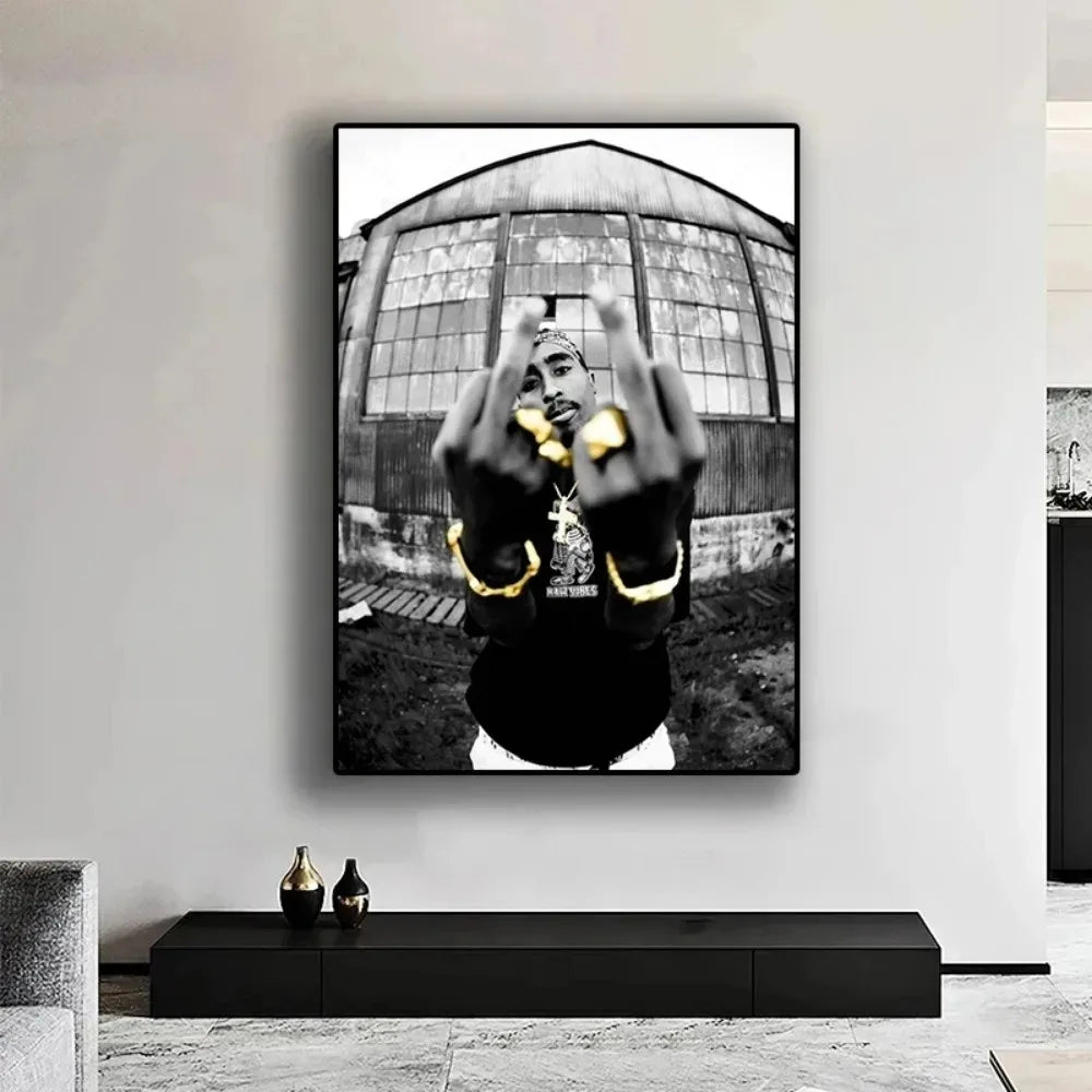 DecorBites™ Tupac Canvas Print - Hip Hop Wall Art