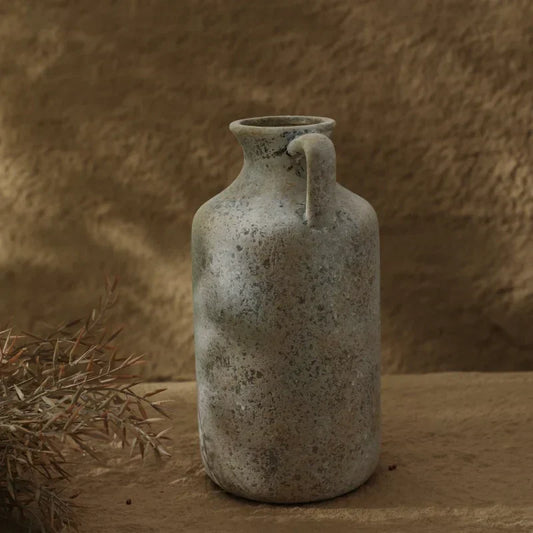 DecorBites™ Vintage Handmade Ceramic Vase for Home Decor