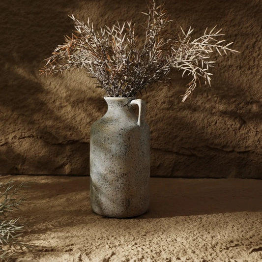 DecorBites™ Vintage Handmade Ceramic Vase for Home Decor