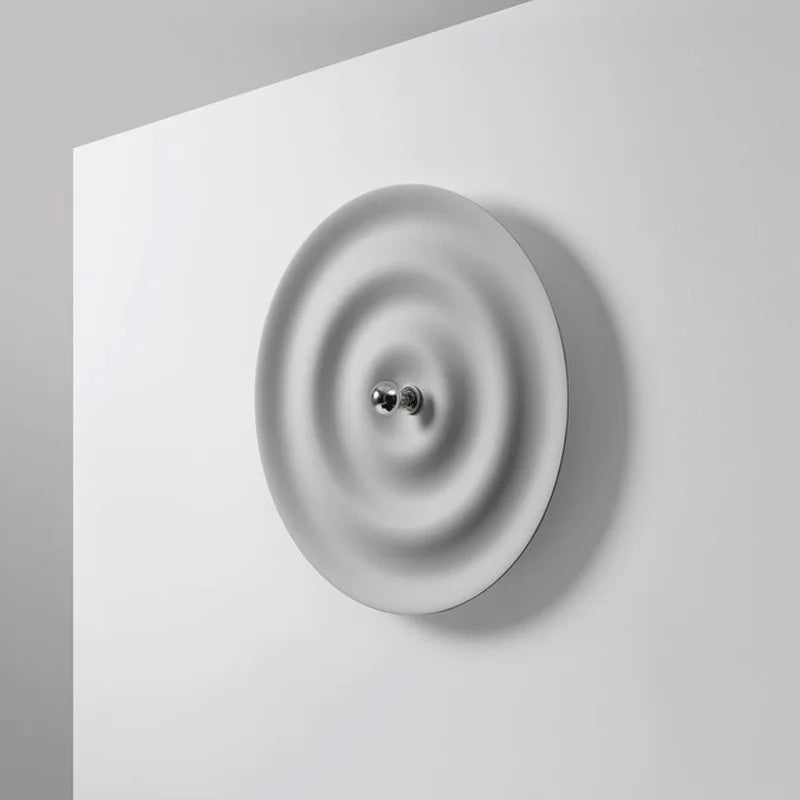 DecorBites™ White Nordic Bauhaus Round Lamp