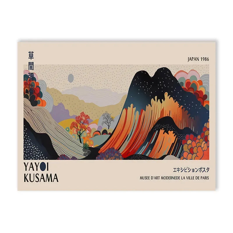 DecorBites™ Yayoi Kusama Flower Art Poster - Large Canvas Print