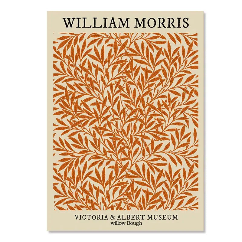 DecorBites™ Yayoi Kusama Inspired Orange Floral Canvas Art