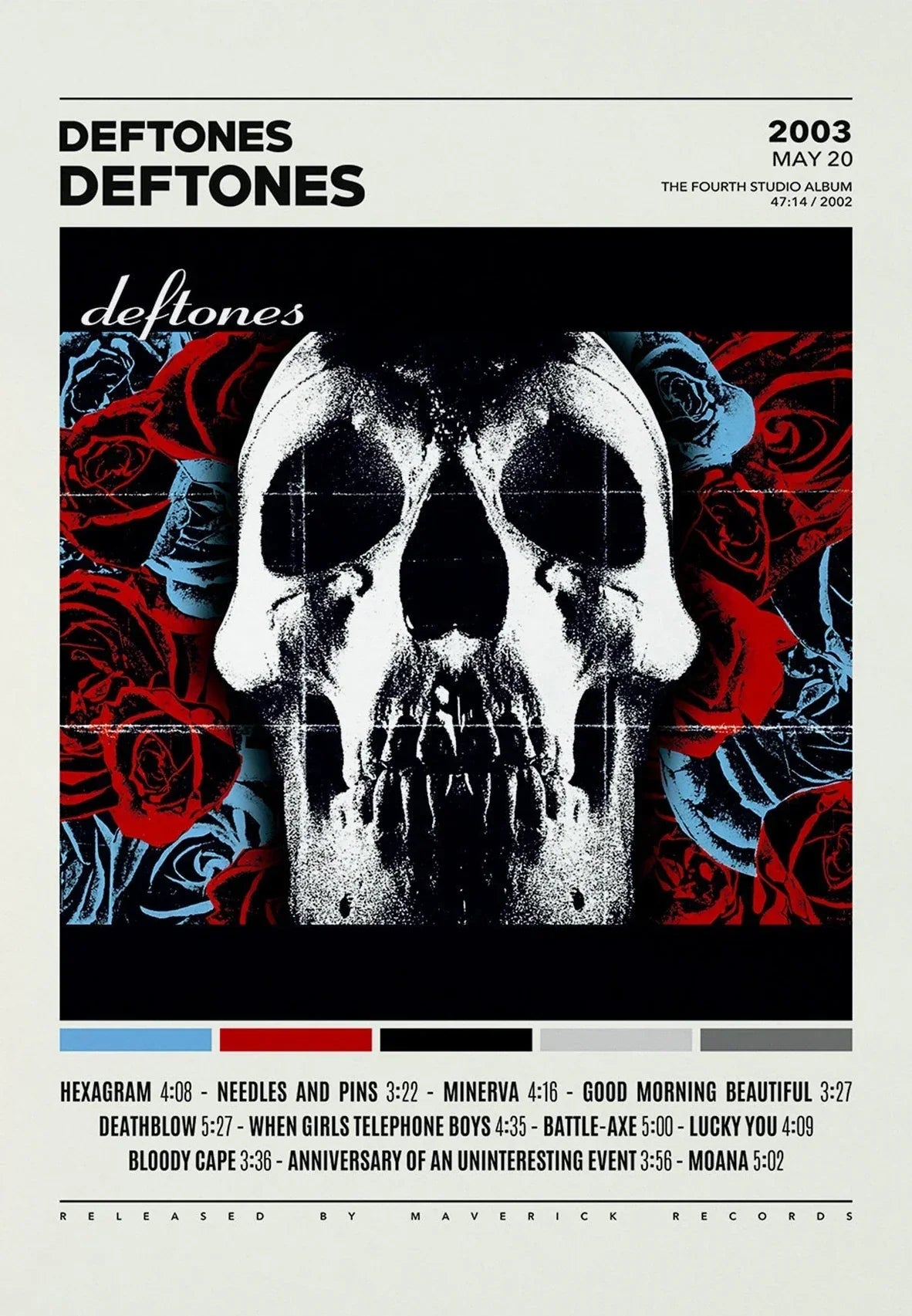 DecorBites™ Deftones Canvas Painting Album Cover Wall Art
