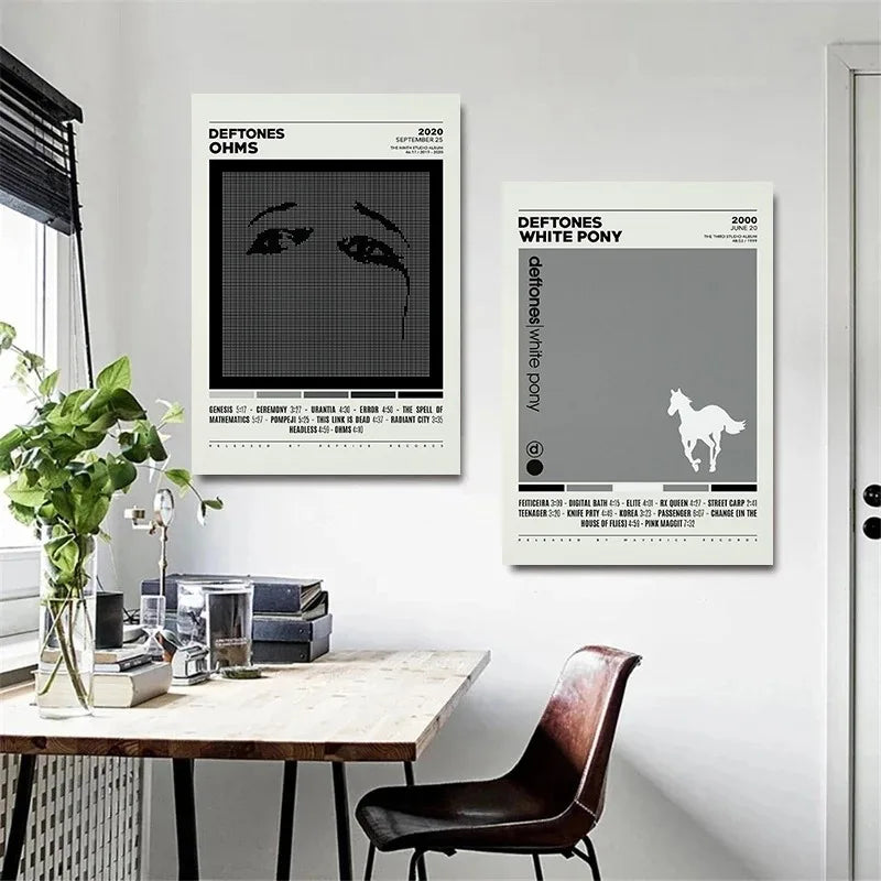 DecorBites™ Deftones Canvas Painting Album Cover Wall Art
