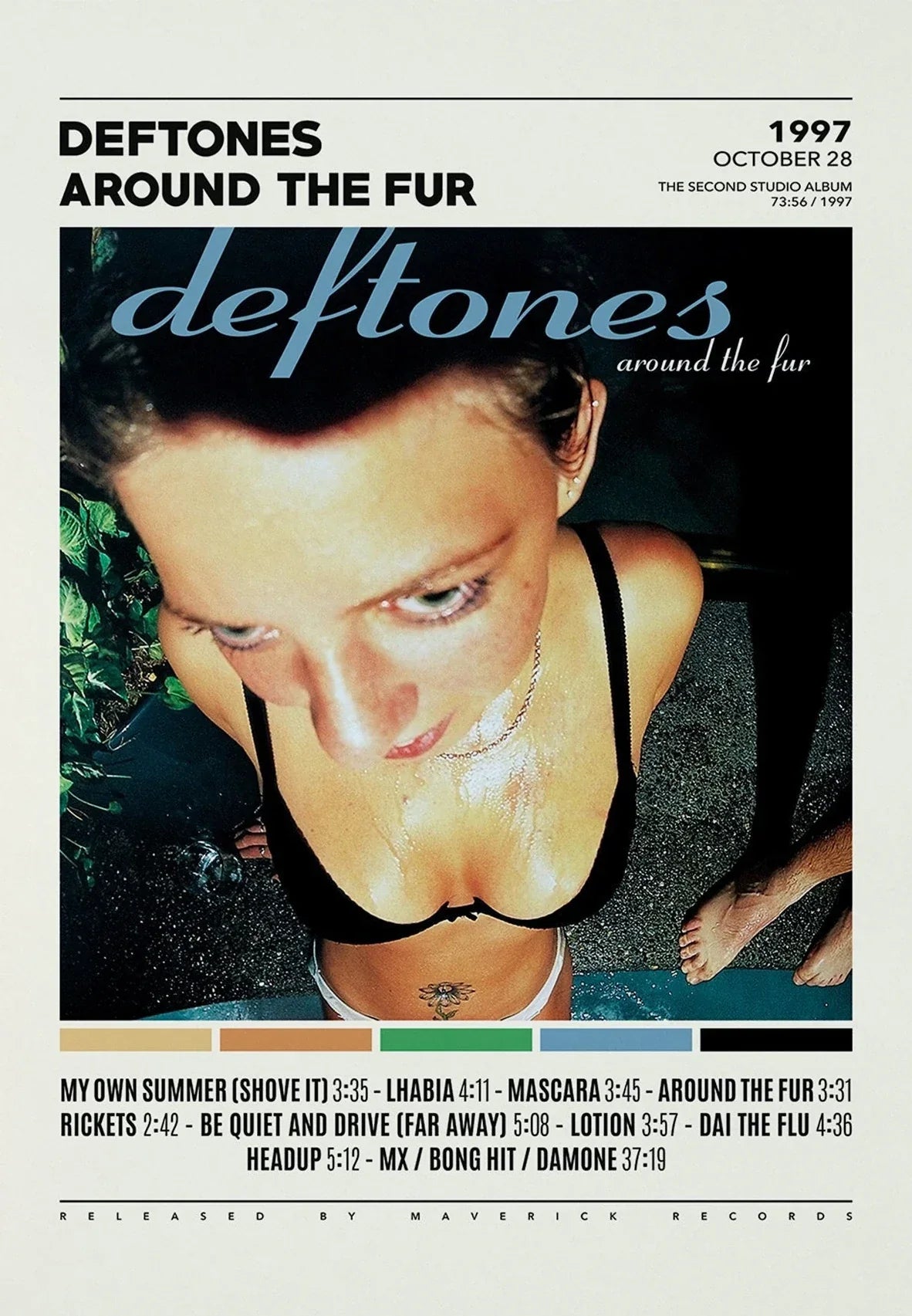 DecorBites™ Deftones Canvas Painting Album Cover Wall Art