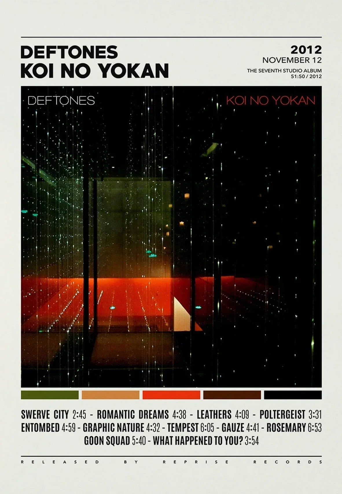 DecorBites™ Deftones Canvas Painting Album Cover Wall Art