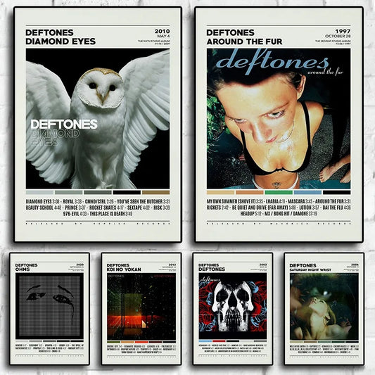 DecorBites™ Deftones Canvas Painting Album Cover Wall Art