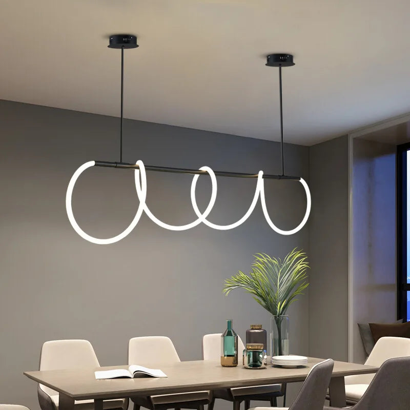DecorBites™ Dimmable Nordic LED Chandelier for Home Decor