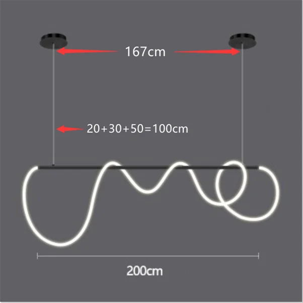 DecorBites™ Dimmable Nordic LED Chandelier for Home Decor