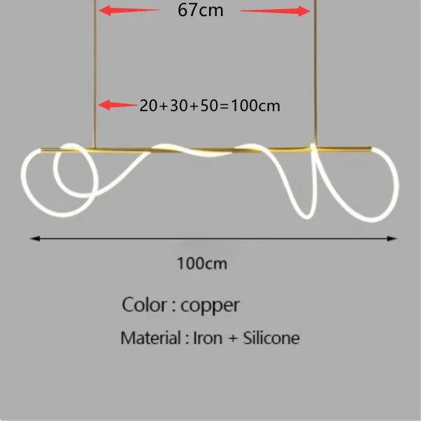 DecorBites™ Dimmable Nordic LED Chandelier for Home Decor
