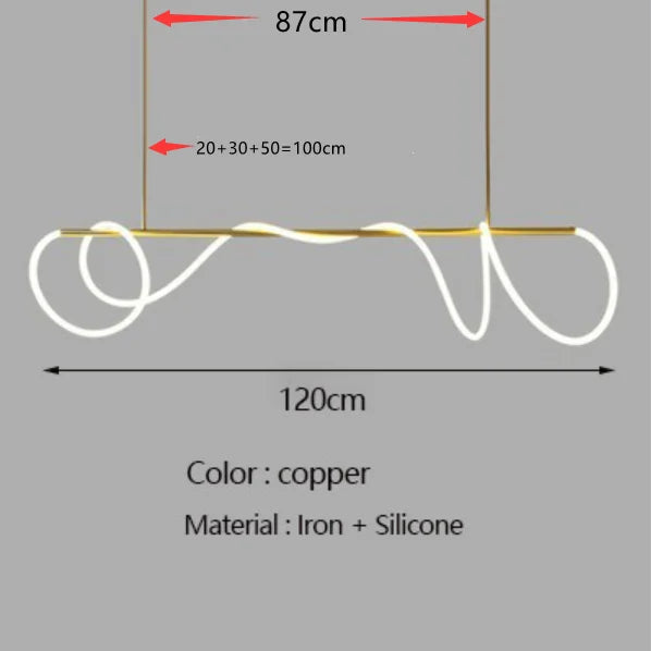 DecorBites™ Dimmable Nordic LED Chandelier for Home Decor