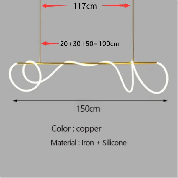 DecorBites™ Dimmable Nordic LED Chandelier for Home Decor