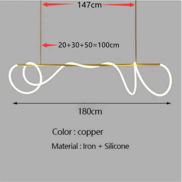DecorBites™ Dimmable Nordic LED Chandelier for Home Decor