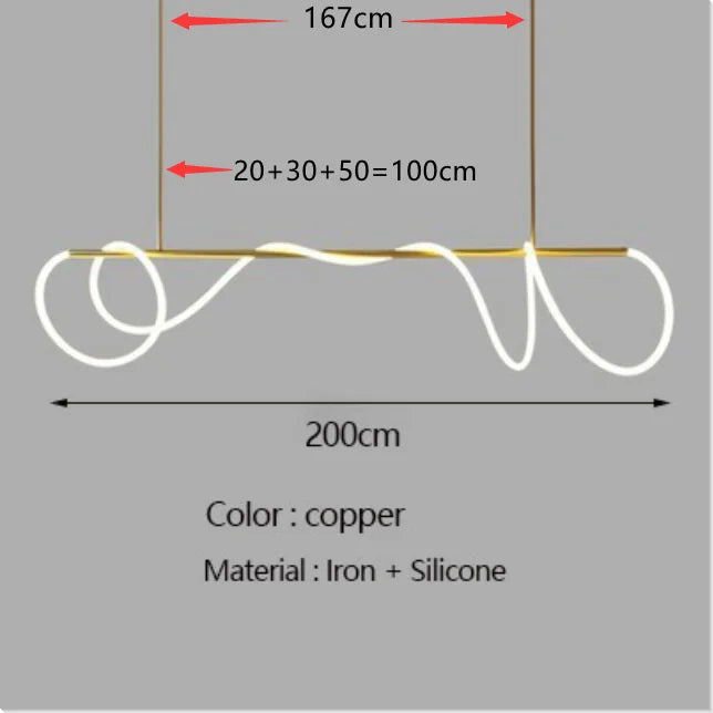 DecorBites™ Dimmable Nordic LED Chandelier for Home Decor