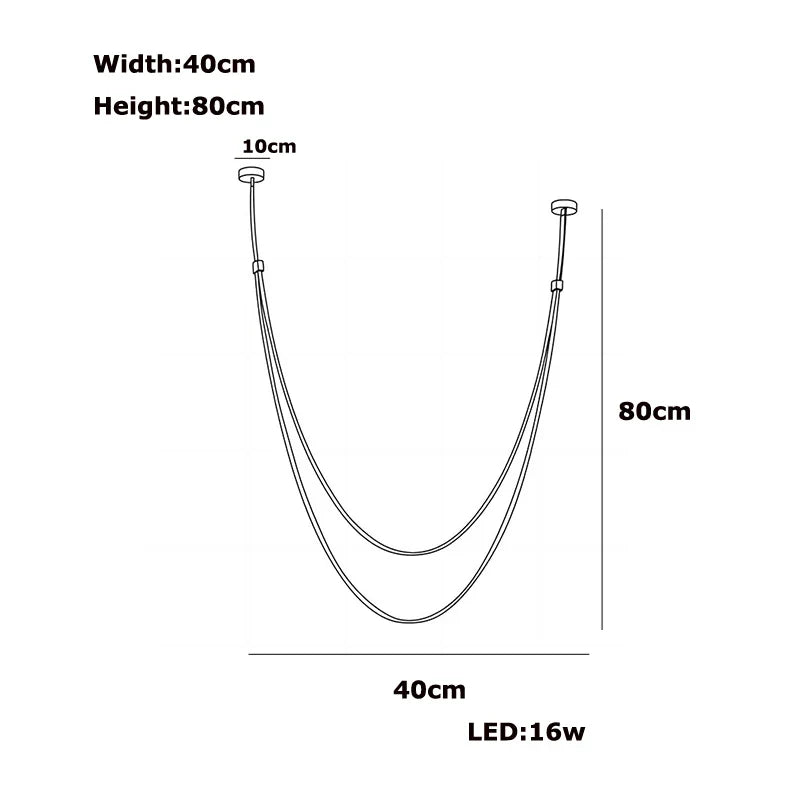 DecorBites™ DIY Flexible Leather Belt LED Chandelier