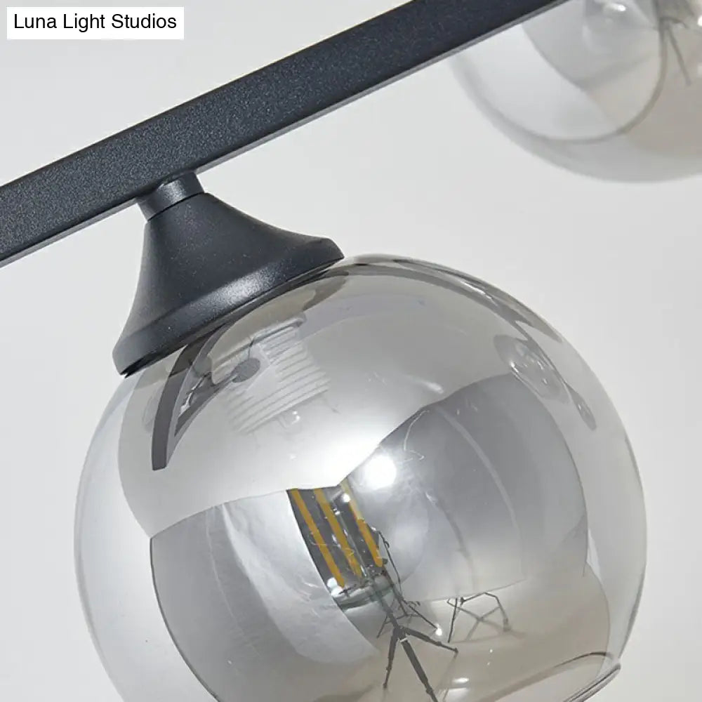 DecorBites™ Dome Glass Ceiling Light - Postmodern 6-Head Hanging Lamp for Dining Table