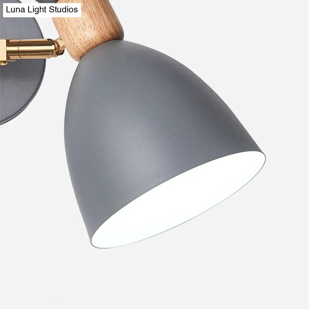DecorBites™ Double Shade Gray/Green Nordic Wall Sconce with Metallic Finish - Perfect Living Room Lighting