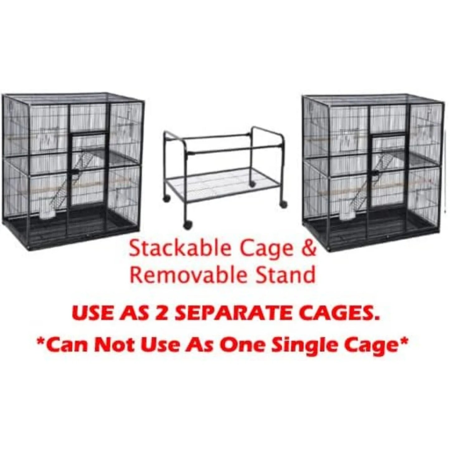DecorBites™ Dual Breeding Flight Cage for Parrots
