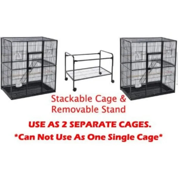 DecorBites™ Dual Breeding Flight Cage for Parrots