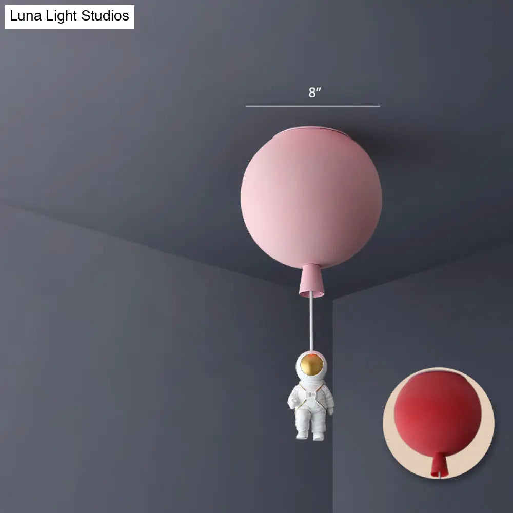 DecorBites™ Emerson - Balloon & Astronaut Ceiling Lamp - Kids Acrylic Pendant Light