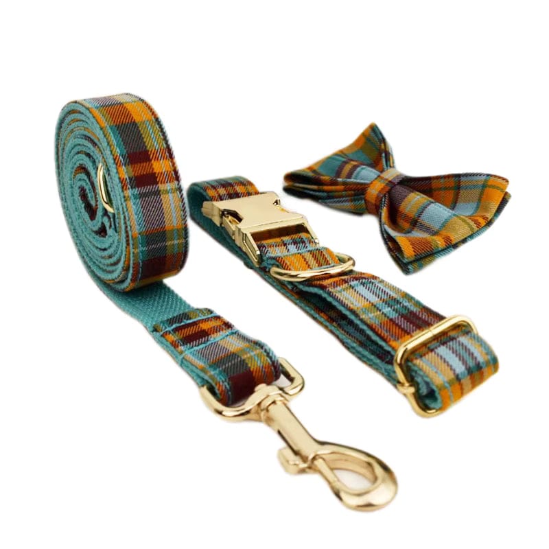 Autumn Blue Plaid Set
