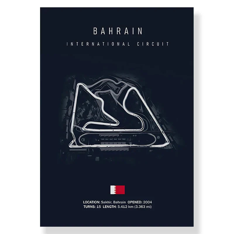DecorBites™ F1 Circuit Canvas Painting for Living Room