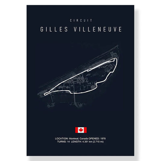 DecorBites™ F1 Circuit Canvas Painting for Living Room