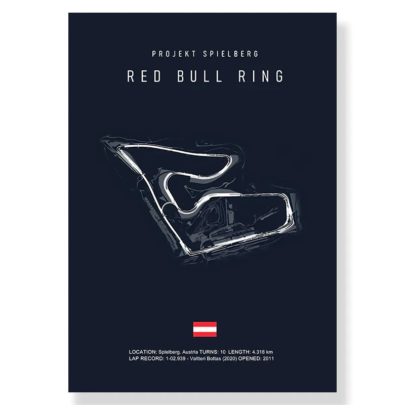 DecorBites™ F1 Circuit Canvas Painting for Living Room