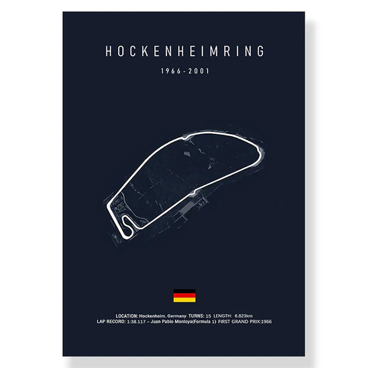 DecorBites™ F1 Circuit Canvas Painting for Living Room