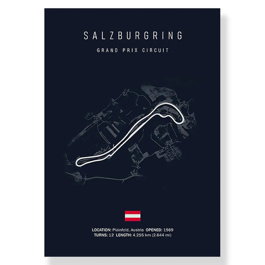 DecorBites™ F1 Circuit Canvas Painting for Living Room Decor