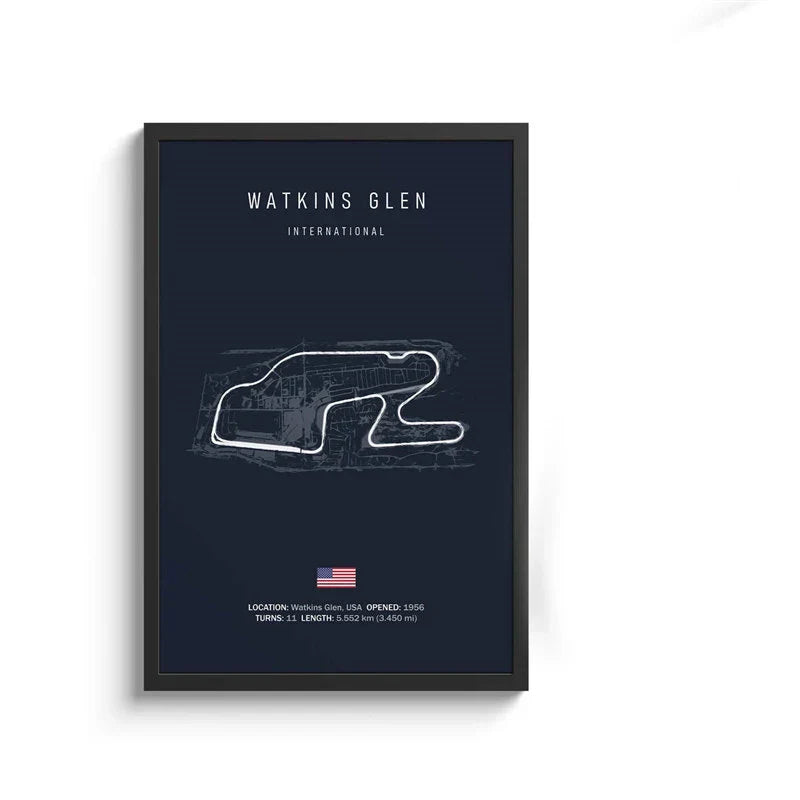 DecorBites™ F1 Circuit Canvas Painting - Motorsport Wall Art