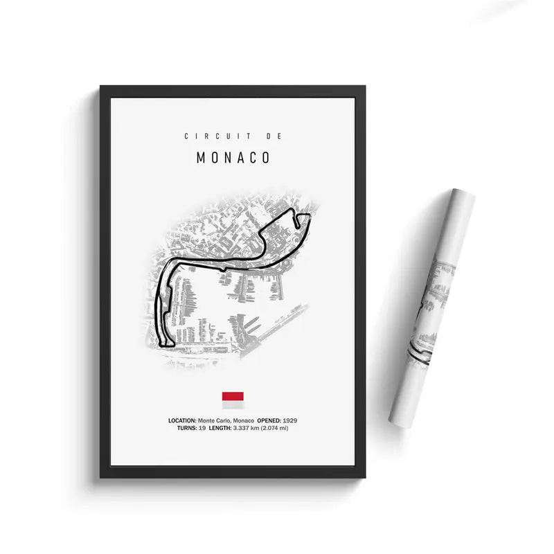 DecorBites™ F1 Circuit Canvas Painting - Motorsport Wall Art