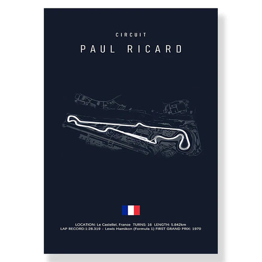 DecorBites™ F1 Monaco Imola Track Canvas Art Print